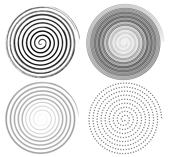 Spiralkreis Abstrakter Kreis Grafik Design Vektorillustration Kreiswirbel Kreis Schwarz Vortex — Stockvektor