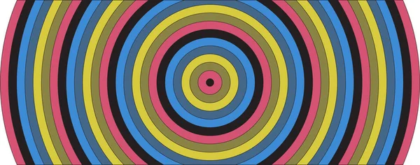 Spirales Graphiques Abstraites Colorées Mouvement Circulaire Tourbillons Dynamiques Radiaux Conception — Image vectorielle
