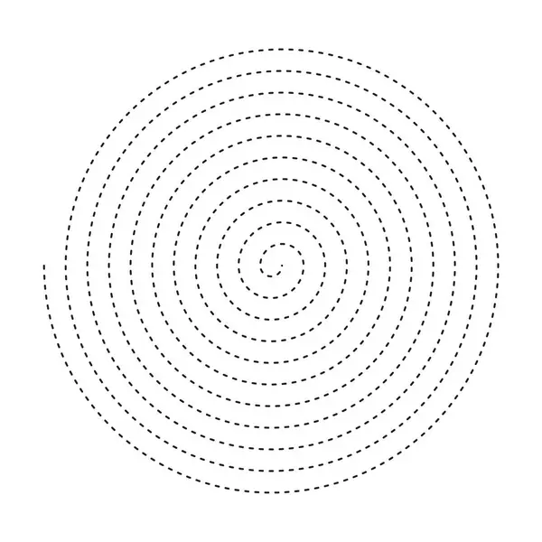 Спиральный Круг Абстрактный Круг Графический Дизайн Векторной Иллюстрации Круглый Вихрь — стоковый вектор
