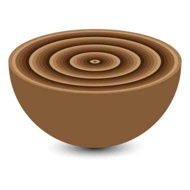 Eşmerkezli daire elementleri. Grafik web tasarımı için element, baskı, tekstil, ambalaj, dekorasyon, vektör illüstrasyonu için şablon