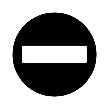 eksi sembol vektör illüstrasyonu