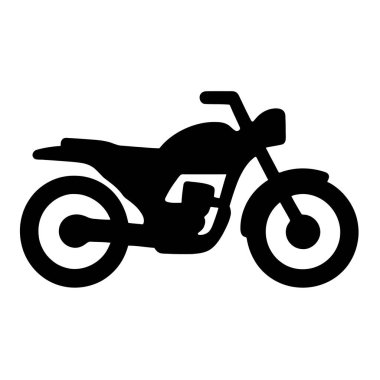 Motosikletli araç taşımacılığı siluet vektör illüstrasyon tasarımı grafik resmi