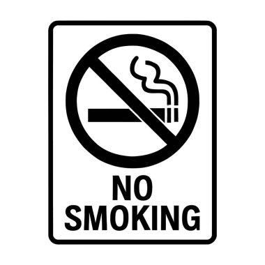 Sigara içme yasağı sembolü yok sigara yasağı bölgesi halk sağlığı uyarısı