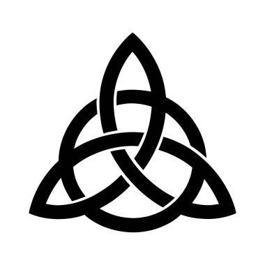 Birleşmiş Düğümlü Kelt Düğümü. vektör illüstrasyonu