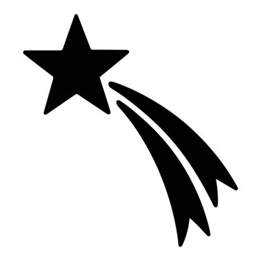 Yıldız silueti çekiliyor. vektör: Dövme, simge, web grafik tasarımı ve bilgi konsepti olarak kullanmak için ideal.