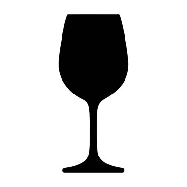 Şarap Kadehi Silüeti Zarafet Kutlaması ve İçecek Kültürünün Sunumu