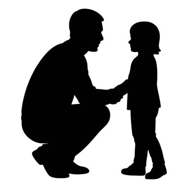 Yetişkin ve Çocuk Tutma Elleri Kılavuz Destek ve Bağlantının Temsili