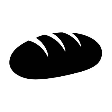 Ekmek Loaf Silueti Yemek Pişirme ve Basitliğin Temsili