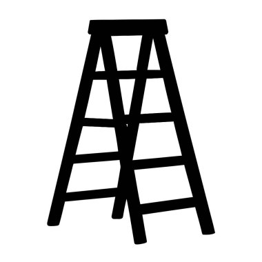 Adımlı Merdiven Silüeti Araç Ulaşım ve Uygulamasının Temsil Edilmesi