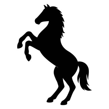Siyahlı At Silueti