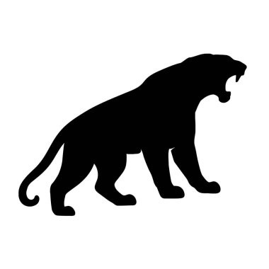 Panter Silueti Güç Gizliliğinin ve Vahşi Yaşam Majesteleri 'nin temsilcisi.