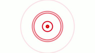 Web ve yazdırma tasarımı için pazarlama ve reklam vektörü grafiği için kırmızı hedef tasarımı arka planı