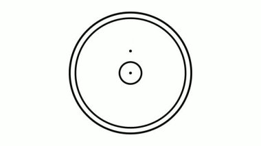 Soyut arkaplan ve sanat projeleri tasarımı için noktalı ve eşmerkezli daireli çember desen tasarımı