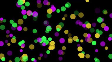 Mardi gras bokeh fon mor yeşil ve altın karnaval partisi kutlaması soyut sanat ışıkları