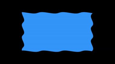 Mavi dalgalı arkaplan animasyonu soyut vektör grafik tasarımı modern sanat duvar kağıdı resimleme şablonu