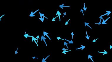 Mavi ok yönü arka plan dizayn kavramı navigasyon ve ileri yönde hareket etmek için