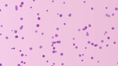 Açık pembe bir arkaplan, dağınık mor noktalardan oluşan bir desen, yumuşak ve eğlenceli bir tasarım için mükemmel.