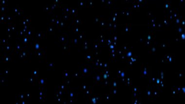 Büyüleyici mavi bokeh ışıkları arka planda, şenlikli tasarımlarınıza ve kutlamalarınıza ışıltı katmak için mükemmel