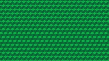 Çeşitli tasarım projeleri ve yaratıcı uygulamalar için mükemmel bir yeşil geometrik küp desen arkaplanı