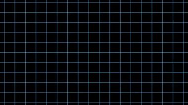 a dark backdrop featuring a grid of thin blue and white lines forming squares across the entire image