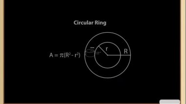 a diagram of a right circular cone with formulas for area, surface, and volume on a black background