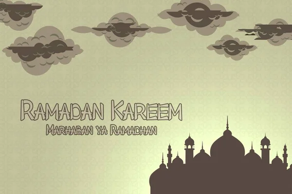 Latar Belakang Vektor Estetika Ramadhan — Archivo Imágenes Vectoriales
