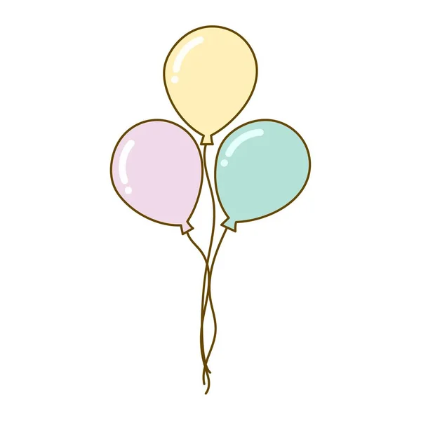 Parti dekorasyonu, kutlamalar ve doğum için Pastel Balonları