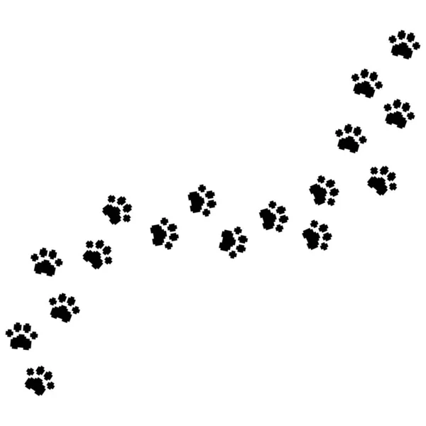 Köpek Kedi Pençesi Parmak izi Yolu, yol boyunca evcil hayvan ayak izleri piksel sanat tarzı