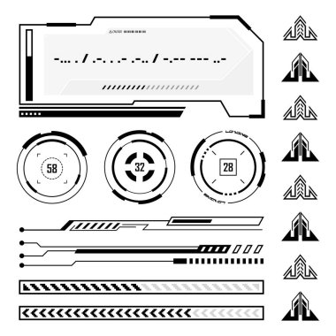 Siberpunk Futuristik Arayüzü Sokak için Hud ögesi giyin moda tasarımı