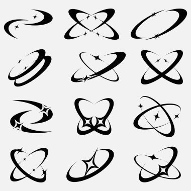 12 Y2K 'lık cesur ve şık bir set kozmik yörünge ikonlarına ilham kaynağı oldu. Parlak dalgalar, yıldız patlamaları ve rüya gibi döngüler. Pürüzsüz, akışkan çizgileri olan yüksek kontrastlı siyah dizayn edilmiş. Dövmelere, logoya 2000 'lerin başındaki retro-fütüristik titreşimleri eklemek için mükemmel.