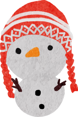 suluboya sevimli komik kardan adam