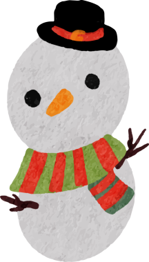 suluboya sevimli komik kardan adam