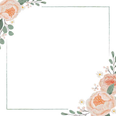 suluboya ingilizce turuncu şeftali rengi düğün davetiyesi kare arka plan