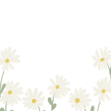 Yağlı boya beyaz papatya kare çerçeve afişi