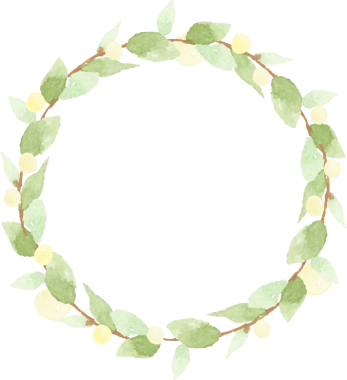 Asgari Noel suluboya yaprak çelengi