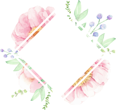 suluboya pembe şakayık çiçekli buket düzenleme çelengi çerçevesi