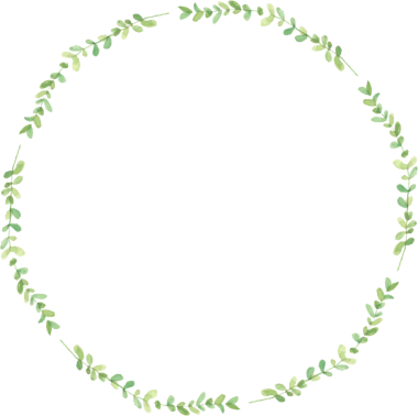 suluboya yeşil okaliptüs yapraklı çelenk çerçevesi