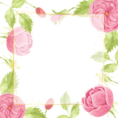 suluboya pembe İngiliz gülü altın lüks kare çerçeveli