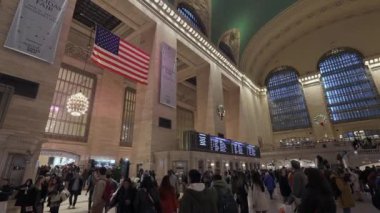 NEW YORK, ABD - 30 Kasım 2024: Grand Central Terminali New York 'un Önemli Tarihi Simgesi ve Tarihi Simgesi