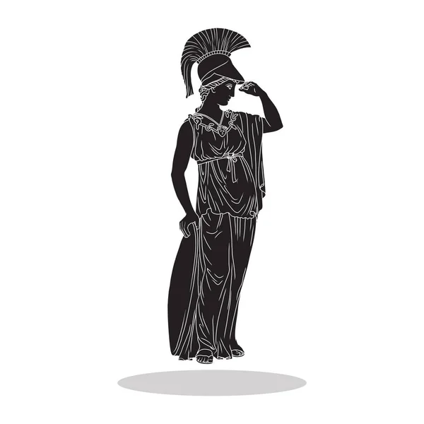 Αρχαίος Έλληνας Θεός Σχεδιασμός Εικονογράφησης Δομής — Φωτογραφία Αρχείου
