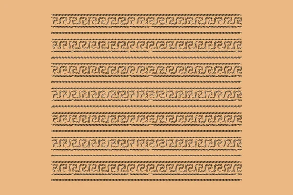 Schema Greco Vecchio Ornamento Geometrico Antico Con Elemento Chiave Linea — Foto Stock