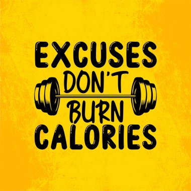 Fitness quotes for gym t-shirt, mug, cup, wall prints, stickers, etc. clipart