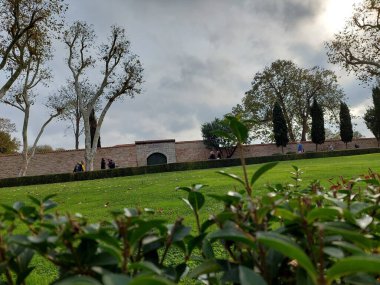 Güzel ortaçağ mimarisinin manzarası