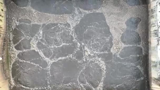 Atık Atık Arıtma Tesisi Eski Paslı Demir Işlemleri Tortu Filtreleme — Stok video