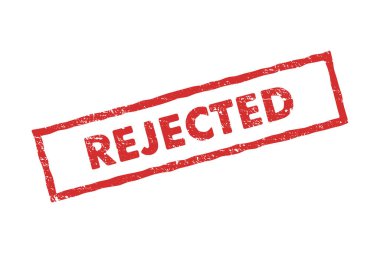 Kırmızı grunge meydanı ve içinde kelimeler yazmıyor. Vektör düz çizim. Kauçuk iş damgası beyaz arkaplanda izole edildi.