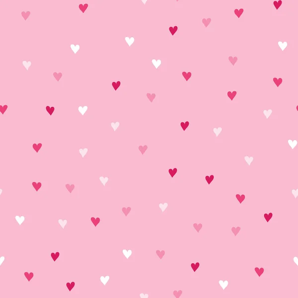 Hintergrund Mit Verschieden Farbigen Konfettiherzen Zum Valentinstag Nahtloses Muster Stockvektor