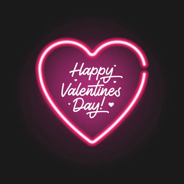 Píšu Plakát Šťastného Valentýna Vektorová Plochá Ilustrace Plakát Ručně Psaným — Stockový vektor