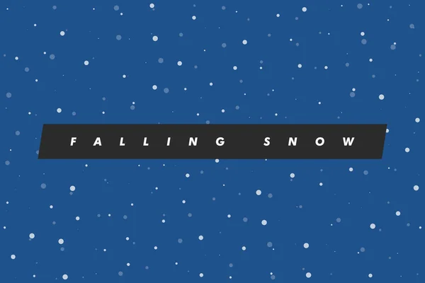 Fallender Schneehintergrund Vektorillustration Mit Schneeflocken Schnee Winter — Stockvektor