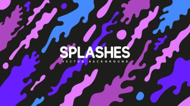 Baloncuk, bileşimi şekillendirir. Dinamik arka plan. Vektör illüstrasyonu.