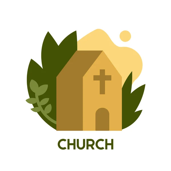 Church Icon Cartoon Creative Church Icon Web Design Templates Infographics Stock Illustration